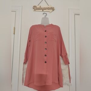 New Directions Button Down Blouse Small